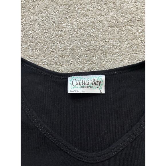 Cactus Bay Embellished Christmas 3/4 Sleeve Tshirt - Picture 7 of 7